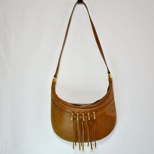 70's Vintage Gucci Brown Leather Shoulder Bag